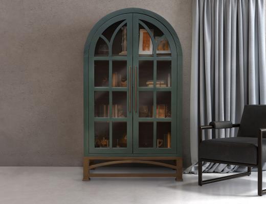 Obsidian Arched Cabinet