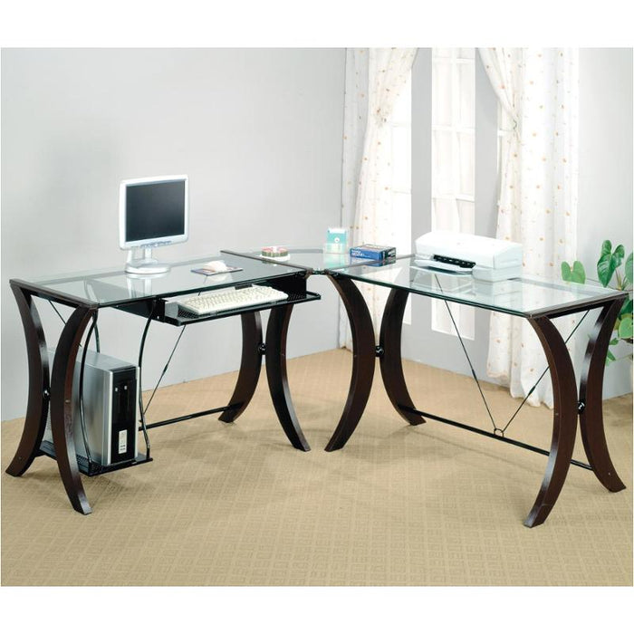 Robinson Glass L Desk