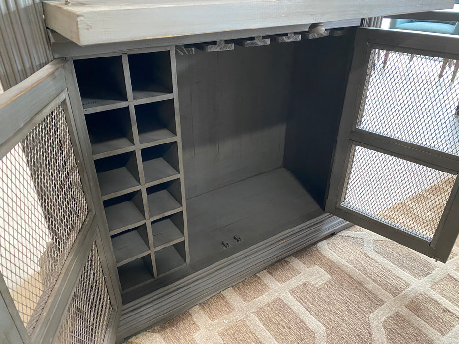 Fold Out Bar Cabinet